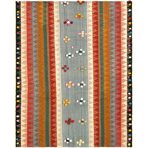 Vidal Tapis de laine 175x137 multicolore Jajim