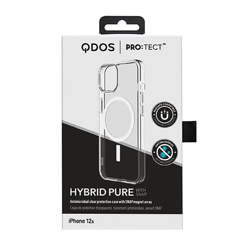 Coque de protection pour iPhone 12s Qdos Hybrid Pure Snap Transparent