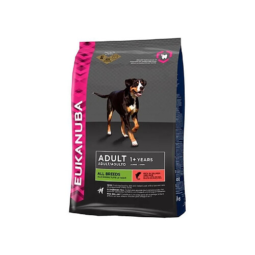 EUKANUBA Croquettes au saumon - Toutes races - 12kg - Pour chien adulte