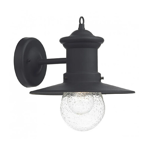 Luminaire Center Applique murale Sedgewick noir et verre 1 ampoule