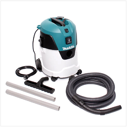 Makita VC 2512 L Aspirateur eau et poussière, Classe L, Aspirateur industriel, 1000 W