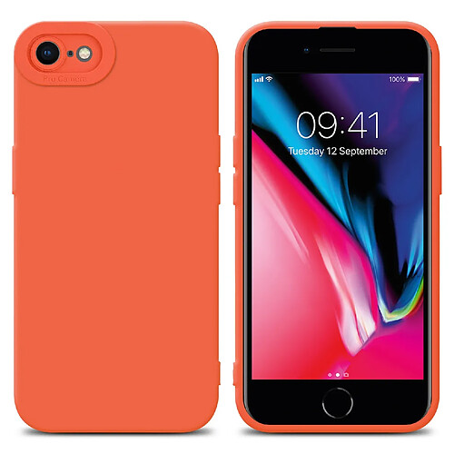 Cadorabo Coque iPhone 7 / 7S / 8 / SE 2020 Etui en Orange