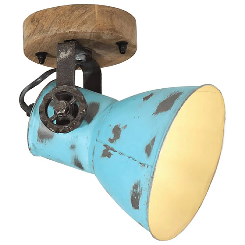 vidaXL Lampe murale 25 W bleu délavé 11,5x11,5x25 cm E27