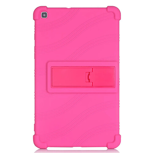 Coque en silicone avec béquille rose pour votre Samsung Galaxy Tab A 8.0 Wi-Fi (2019) SM-T290/T297