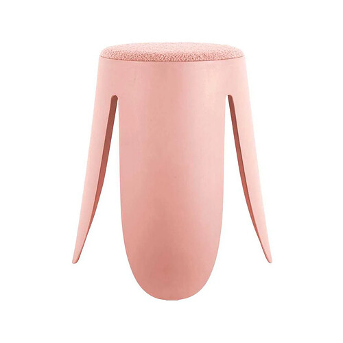 LEITMOTIV Tabouret en polypropylène Savor rose.