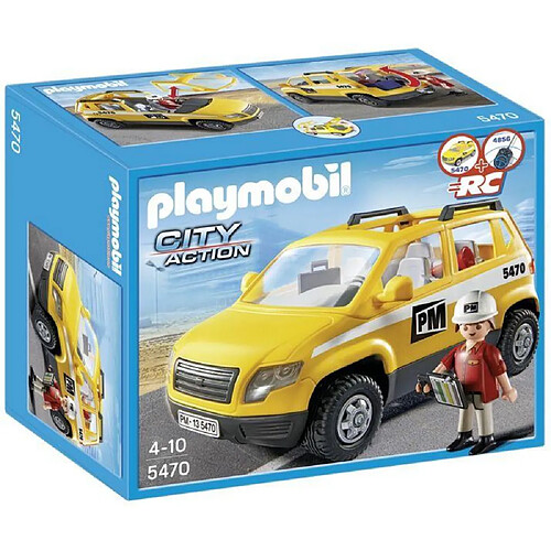 Playmobil® PLAYMOBIL - Chef de chantier et véhicule d'intervention - 5470