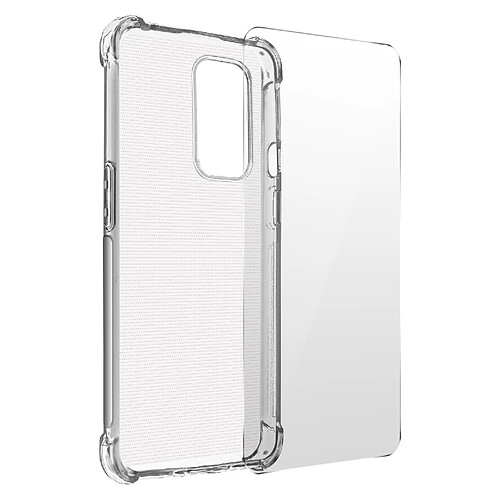 Avizar Pack Protection Oneplus 9 Coque Souple + Verre Trempé Transparent