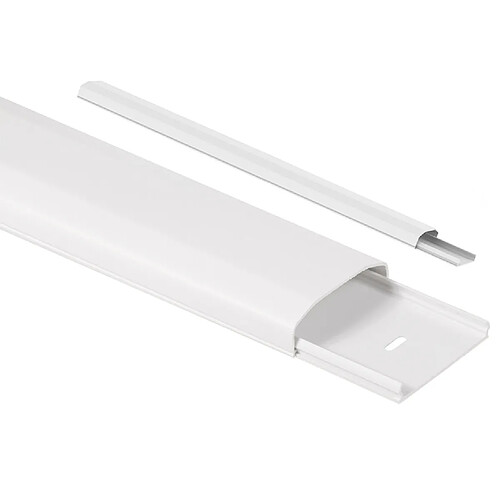 Cache-câbles Maclean MC-695 750mm plastique blanc