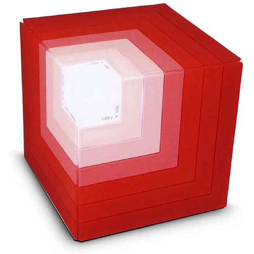 Metronic enceinte Bluetooth sans fil avec effets lumineux rouge