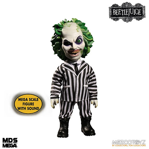 Mezco Beetlejuice - Figurine parlante MDS Mega Scale 38 cm