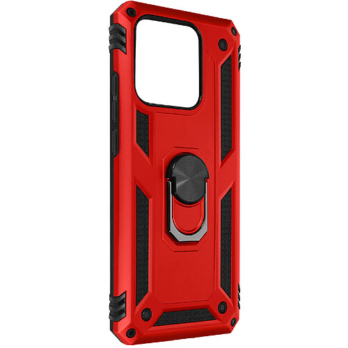 Avizar Coque pour Xiaomi 13 Pro Antichoc Hybride Bague Support Magnétique Rouge