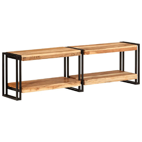 vidaXL Meuble TV 140x30x40 cm bois d'acacia massif