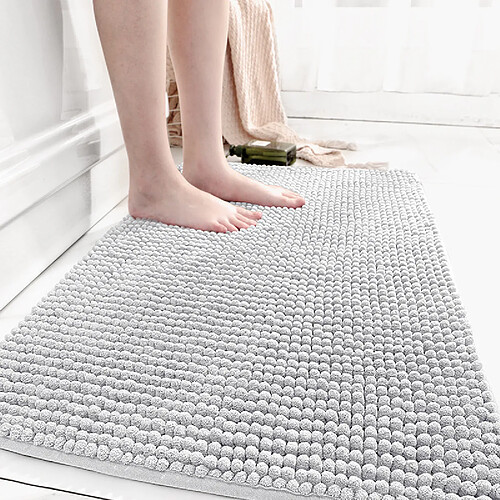 LUUCOZK Tapis de bain antidérapants, absorbants, à séchage rapide, décoration de salle de bain, couleur 3-50x80cm