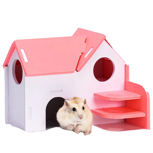 Hamster Maison Petit Animal Domestique Conseil écologique Hamster Jouet Fournitures Rose