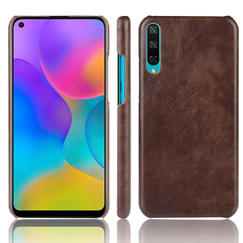 Wewoo Coque Rigide Pour Huawei Honor Play 3 Shockproof Litchi PC + PU Case Brown