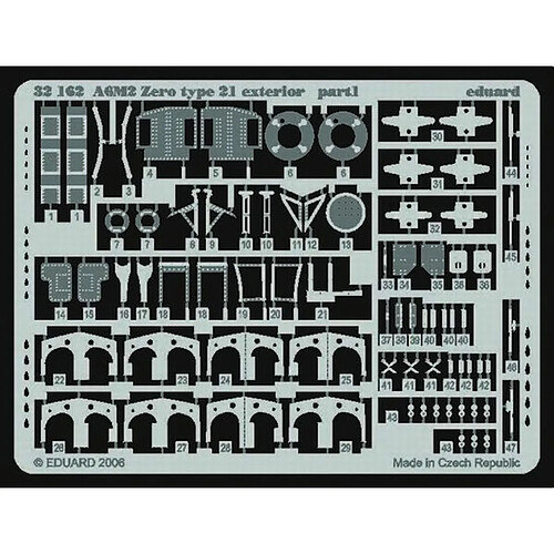 A6M2 Zero type 21 exterior für Tamiya Bausatz- 1:32e - Eduard Accessories