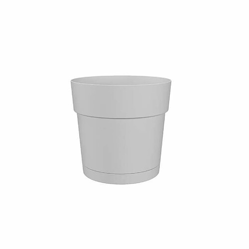 Artevasi Pot à fleurs et plantes rond plastique - Réservoir d'eau - Ø 30 cm - Blanc