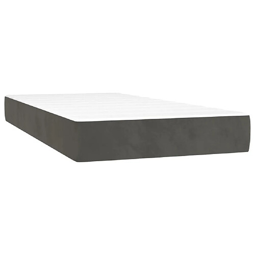 Maison Chic Matelas de lit à ressorts ensachés, Matelas doux Gris foncé 100x200x20 cm -GKD43083