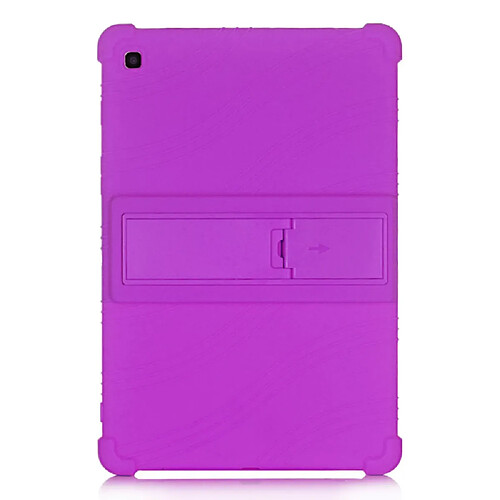 Coque en silicone Souple avec béquille violet pour votre Samsung Galaxy Tab S5e SM-T720