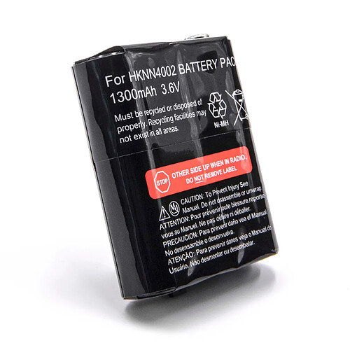 vhbw NiMH Batterie 1300mAh (3.6V) pour Talkie-Walkie Motorola TalkAbout T5620, T5700, T5710, T5720, T5800, T5820, T5900, T5920, T5950