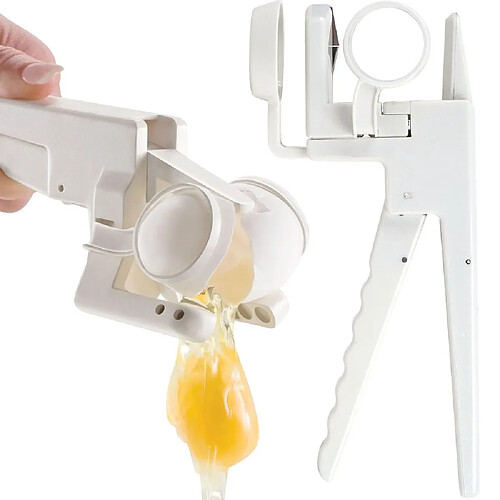 Casse Œuf Séparateur Blanc Jaune Accessoire Cuisine Casseur Oeuf Blanc YONIS