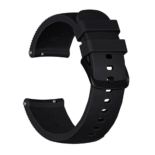 Wewoo Bracelet pour montre connectée Dragonne Crazy Horse Texture en Silicone Huami Amazfit Bip Lite Version 20mm Noir