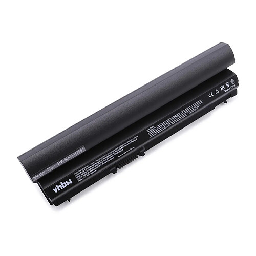 vhbw batterie compatible avec Dell Latitude E6120, E6220, E6320, E5220, E632, E6330, E6230, E6430s laptop (6600mAh, 11,1V, Li-Ion, noir)