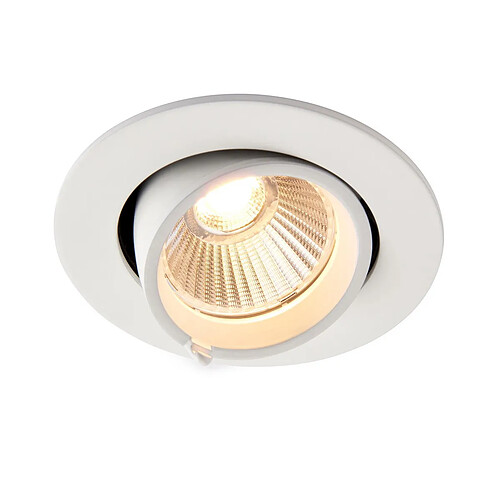 Saxby Downlight Encastrable Rond 10,5W CCT 10,5W Peinture Blanc Mat