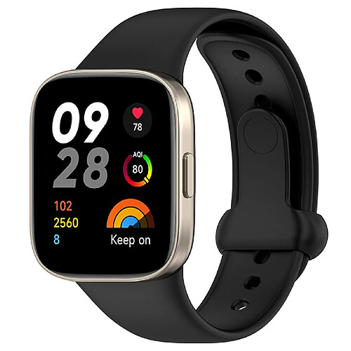 Bracelet pour Montre Connectée en Silicone-Noir-pour Redmi Watch3 Mi Watch Lite3/12