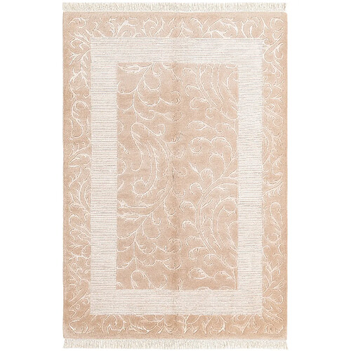 Vidal Tapis de laine 193x130 brun Darya