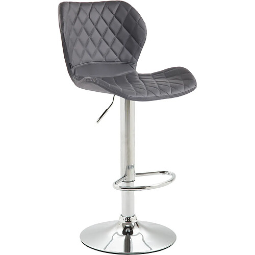 Non Tabouret de bar liège simili cuir chrome