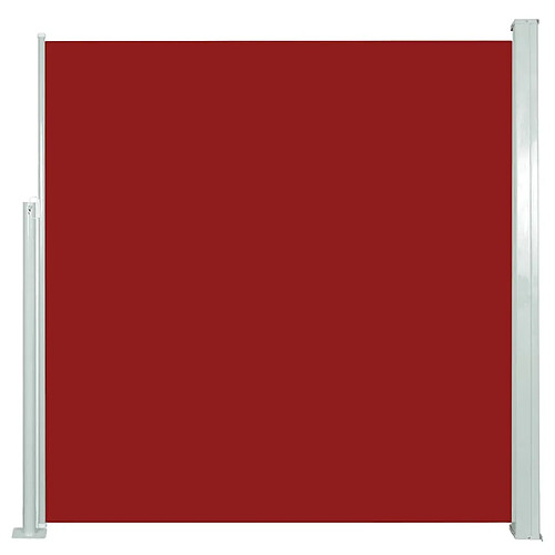 Maison Chic Auvent latéral rétractable de balcon | Store extérieur | Auvent solaire 140 x 300 cm Rouge -GKD96020