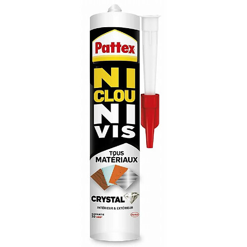 Colle NCNV Crystal tout matériaux PATTEX - cartouche 290g - 2449609