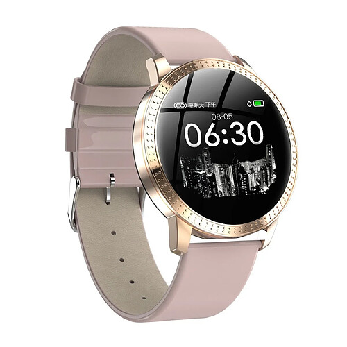 Wewoo Bracelet connecté Écran couleur CF18 de 1,22 pouce IPX67 Étanche Bluetooth SmartwatchRappel d'appel de soutien / Surveillance de la fréquence cardiaque / de la pression artérielle / du sommeil Rose