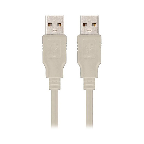 Câble USB 2.0 NANOCABLE 10.01.0303 Beige (2 M)