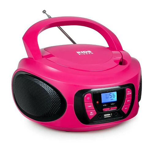 Lecteur radio cd portable BIGBEN INTERACTIVE usb bt rose