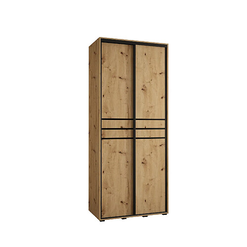 Abiks Meble Armoire Davos 10 À Portes Coulissantes 235,2/120/45 2 Portes