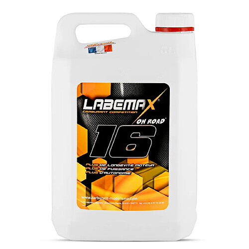 Nitrométhane LABEMAX 16% 5 Litres, Carburant voiture thermique Loisir modélisme