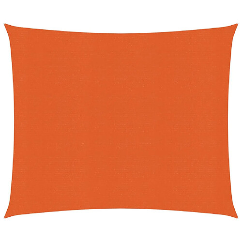 Helloshop26 Voile toile d'ombrage parasol 160 g/m² 2,5 x 3 m PEHD orange 02_0009229