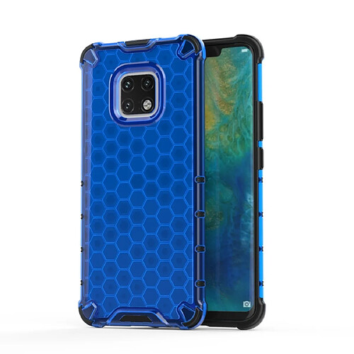 Wewoo Coque Souple antichoc en nid d'abeille PC + TPU pour Huawei Mate 20 Pro bleu