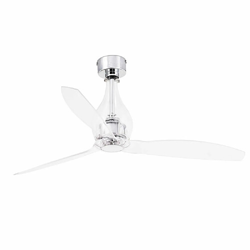 Faro Barcelona Ventilateur de plafond transparent avec moteur CC intelligent - Télécommande incluse