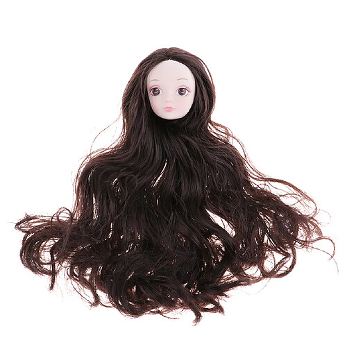 1/6 femme BJD poupée brune cheveux tête Sculpt parties du corps de poupée articulée