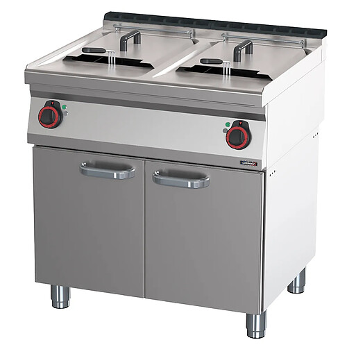 Friteuse électrique avec soubassement 2x17 litres 80 - Casselin