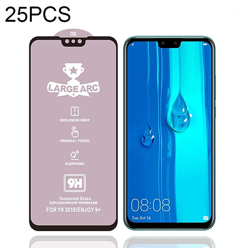 Wewoo Film de verre trempé Pour Huawei Y9 2019 25 PCS 9H HD de plein écran à haute alumine