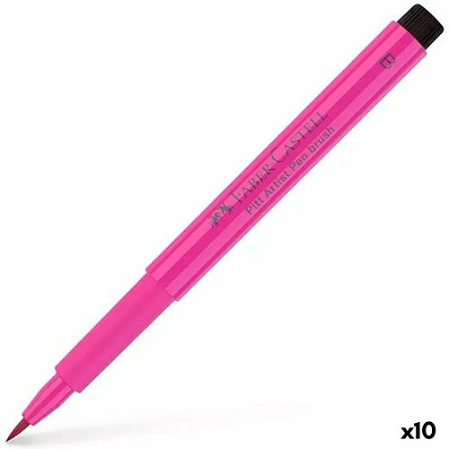 Feutres Faber-Castell Pitt Artist 10 Unités Rose foncé