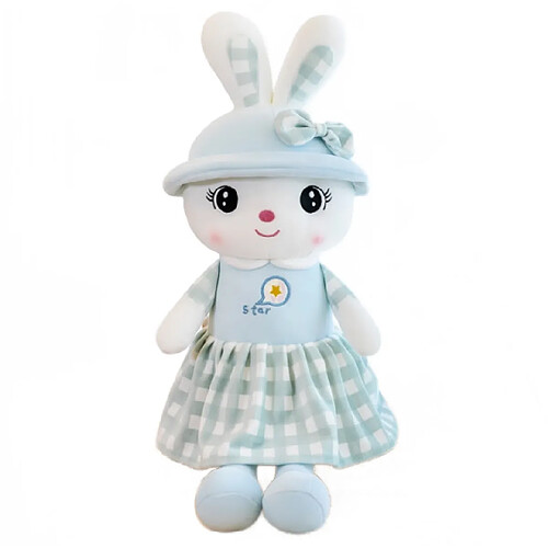 Universal 50cm Lapin Peluche Super Soft Coussin de sommeil Cadeau de Noël Livraison gratuite | Coussin de luxe (bleu)