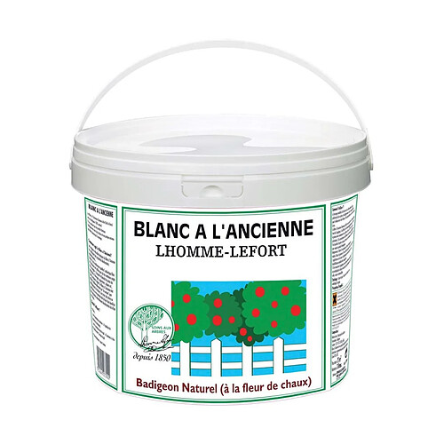 Lhomme-Lefort Blanc à l'ancienne badigeon naturel 1 litre.