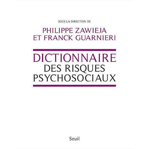 Dictionnaire des risques psychosociaux · Occasion