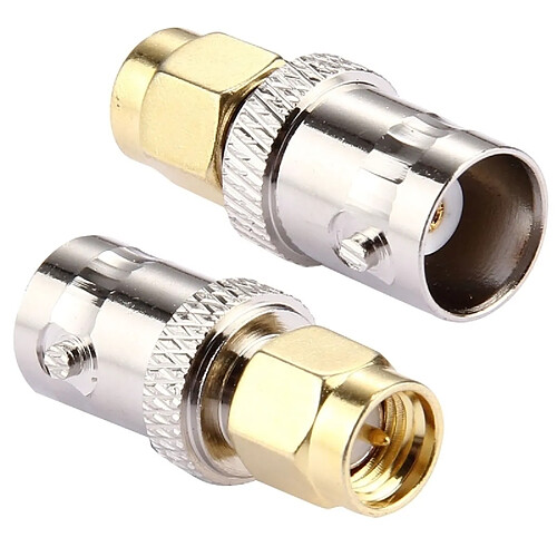 Wewoo 2 PCS BNC Femelle à SMA Connecteur Mâle