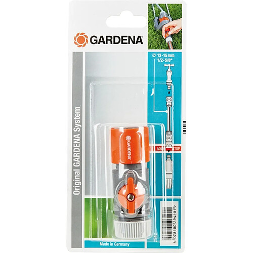 Gardena Raccord de tuyau avec vanne de régulation pour 13 mm Tuyau